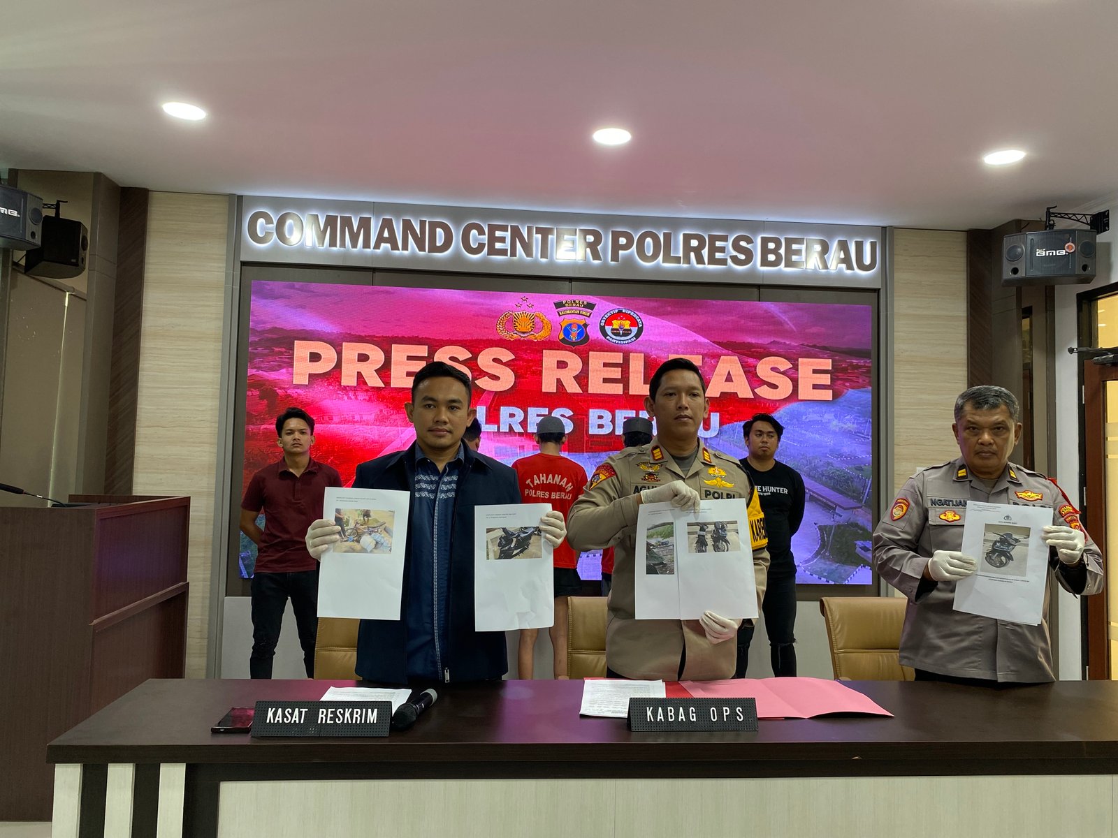 Polres Berau Bekuk 8 Pelaku Curanmor, Kasat Reskrim: 2 Diantaranya Anak Dibawah Umur