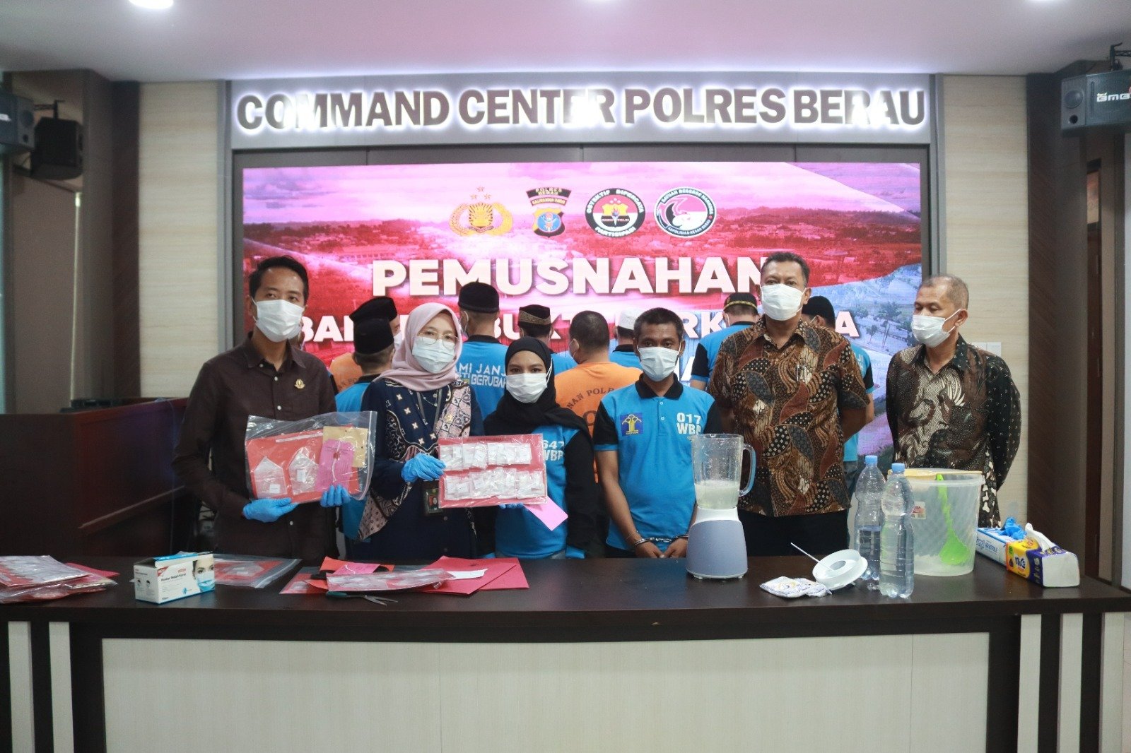 Polres Berau Musnahkan 454,749 Gram Sabu, Tindak Lanjut Perang Terhadap Narkotika di Bumi Batiwakkal