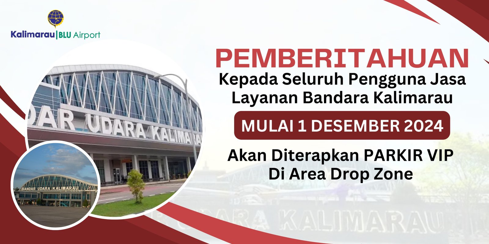 Bandara Kalimarau Permudah Parkir, Terapkan Sistem Digital hingga Parkir VIP