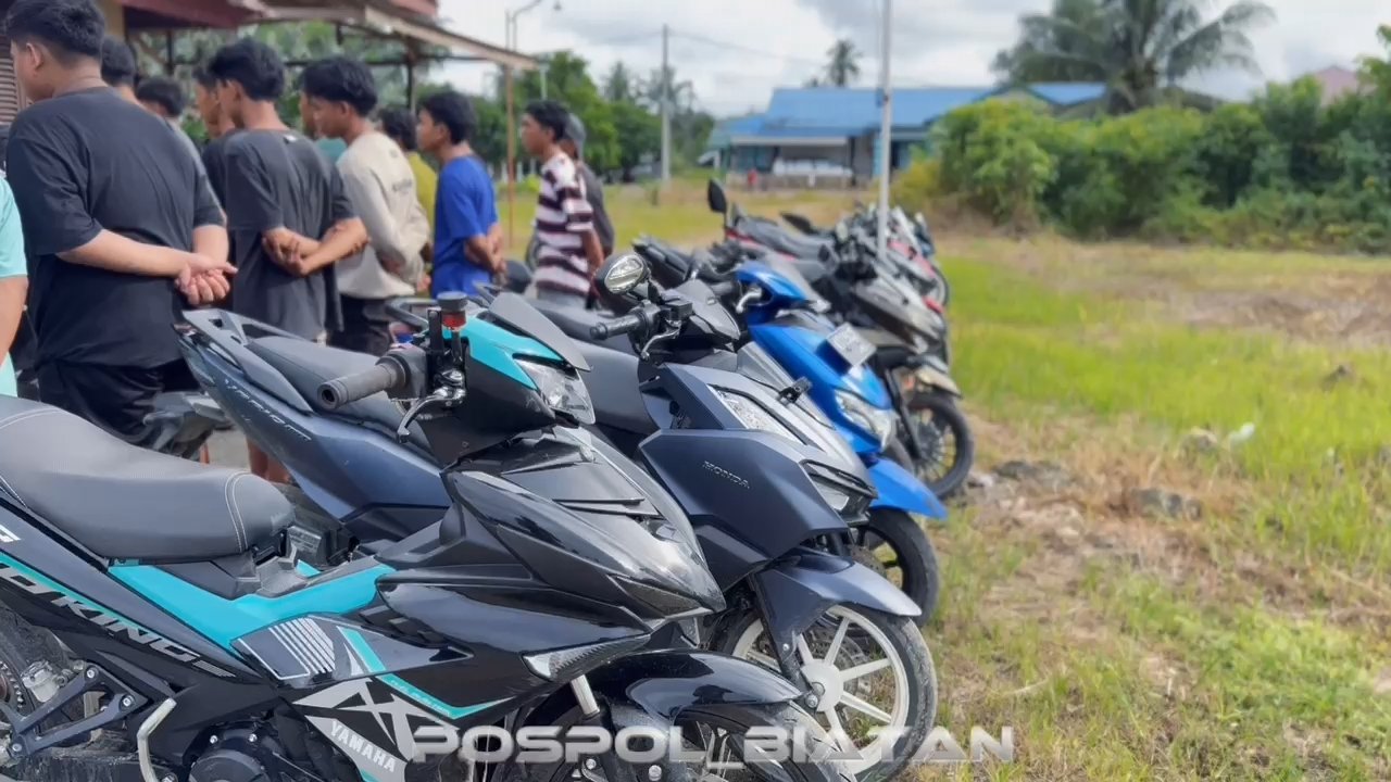 Mencegah Gangguan Kamtibmas, Polsek Talisayan Rutin Laksanakan Razia Knalpot Racing