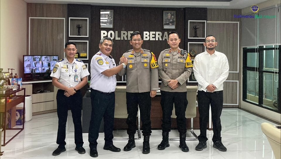 Bandara Kalimarau Perkuat Sinergi dengan Polres Berau, Siapkan Posko Angkutan Udara Lebaran 2025