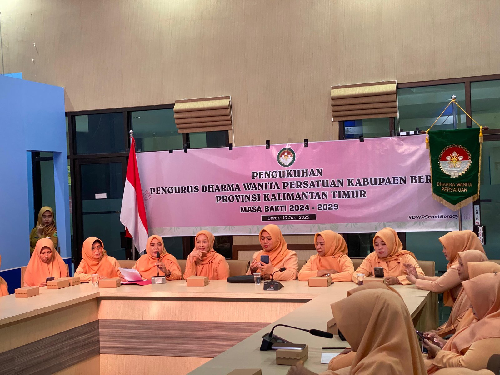 DWP Kabupaten Berau Masa Bhakti 2024–2029 Resmi Dikukuhkan Lewat Telekonferensi Serentak