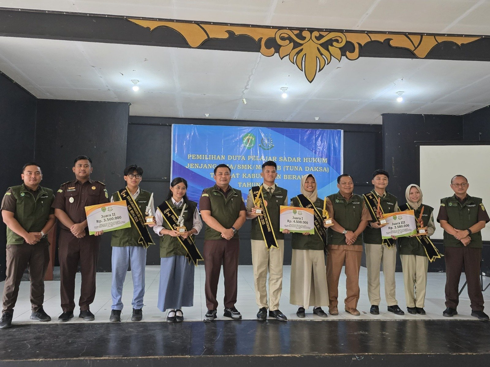 SMA Negeri 4 Berau Sabet Juara dalam Pemilihan Duta Pelajar Sadar Hukum 2025 Tingkat Kabupaten