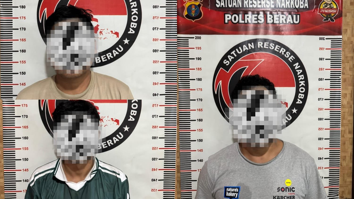 Tiga Pengedar Sabu Digulung, Polres Berau Sita Satu Kilogram Lebih Sabu