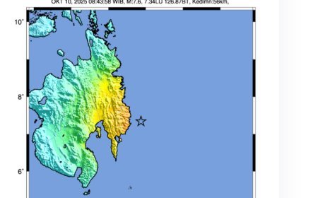 Gempa Kuat M 7,6 Goyang Barat Laut Karatung, Papua dan Sulawesi Utara dalam Peringatan Tsunami