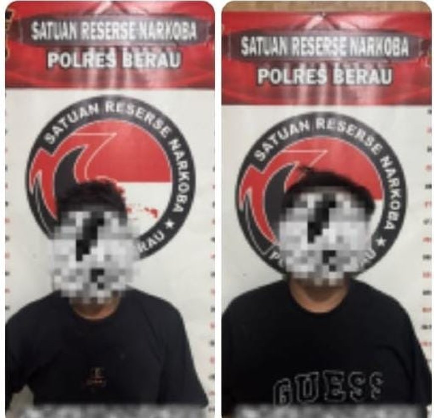 Dua Pria Pengedar Sabu di Sambaliung Dibekuk Satresnarkoba Polres Berau, Total Sabu 8,46 Gram