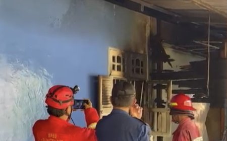 Diduga Korsleting Mesin Cuci, Rumah di Jalan Garuda Rinding Berau Terbakar