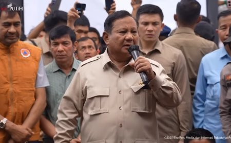 Presiden Prabowo Minta Maaf soal Listrik Belum Pulih di Aceh Tamiang