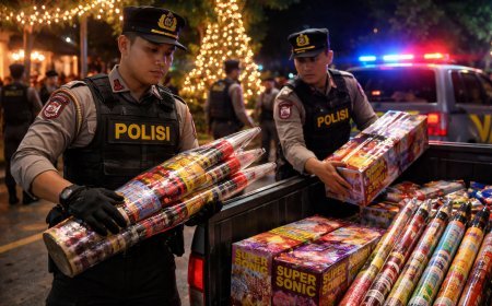 Polres Berau Larang Penggunaan Kembang Api Skala Besar Selama Perayaan Nataru