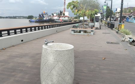 Sejumlah Wastafel Air di Tepian Teratai Berau Belum Bisa Difungsikan