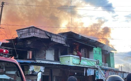 Permukiman di Jalan Milono Berau Terbakar, Satu Orang Terluka