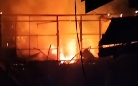 Cafe Galaxy Labanan Hangus Terbakar, BPBD Berau Ingatkan Kewaspadaan Dini