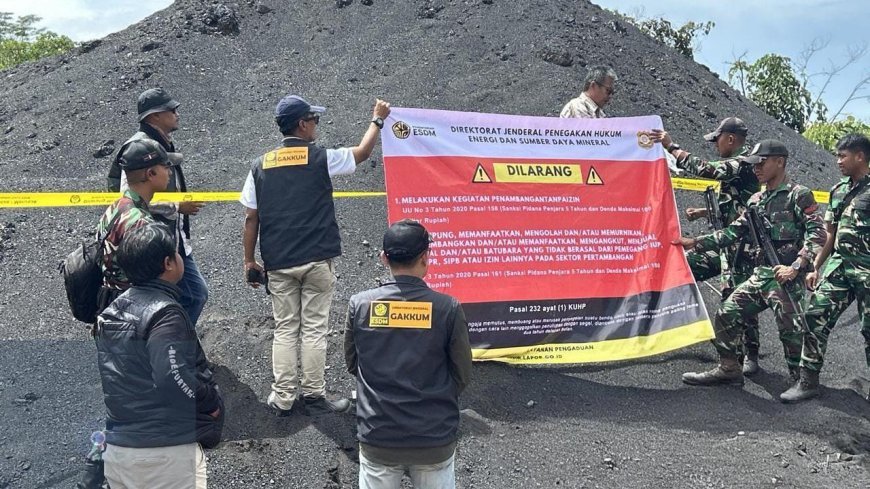 Negara Sita 70 Ribu Ton Batu Bara Ilegal di Kukar, Ditjen Gakkum ESDM Segel Lima Lokasi Jelang Tahun Baru