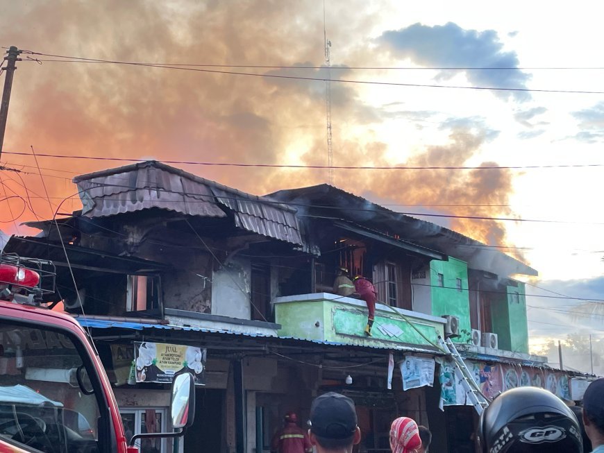 Permukiman di Jalan Milono Berau Terbakar, Satu Orang Terluka