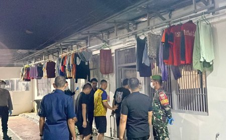 Pastikan Keamanan Menjelang Bulan Ramadhan, Rutan Kelas IIB  Tanjung  Redeb gelar Razia