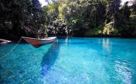 Labuan Cermin Keajaiban Danau Dua Rasa di Biduk-Biduk Berau, Kalimantan Timur