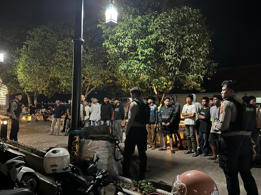 Satlantas Polres Berau Gelar Patroli Malam, Jaga Ketertiban Lalu Lintas di Tanjung Redeb