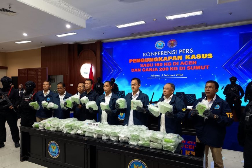 BNN Bongkar Dua Operasi Besar Jaringan Aceh, 360 Kilogram Narkotika Diamankan