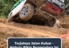 Jalan Rusak di Mahulu Jadi Tantangan, Kendaraan Sampai Terbalik