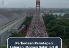 Perbedaan Penetapan Lebaran, Momen Salat Ied di Palembang Terekam Drone