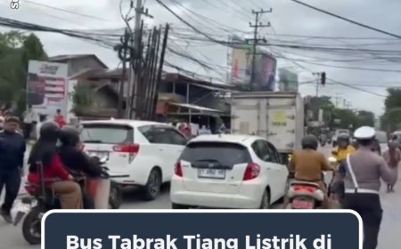 Bus Terbalik dalam Kecelakaan di Jalan Untung Suropati, Samarinda