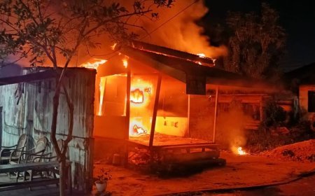 Keheningan Subuh Berubah Mencekam, Si Jago Merah Nyaris Hanguskan Pos Kamling RT 26 Api-Api