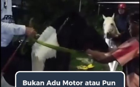 Jelang Sahur di Cirebon, Jalan Raya Jadi Arena Balap Kuda