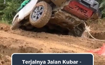 Jalan Rusak di Mahulu Jadi Tantangan, Kendaraan Sampai Terbalik