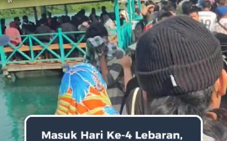 Hari Ke-4 Lebaran, Labuan Cermin Dipadati Wisatawan