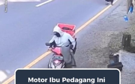 Motor Ibu Pedagang Dibawa Kabur Saat Ditinggal Sebentar