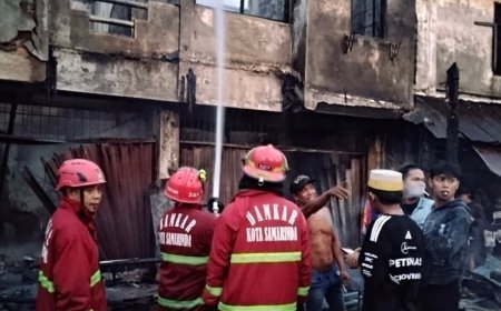 Kebakaran di Kawasan Pasar Segiri Samarinda Hanguskan 44 Kios