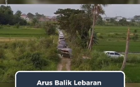 Arus Balik Lebaran Berujung Nyasar, Pemudik Masuk Sawah di Sleman 🚗🌾