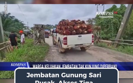 Jembatan Gunung Sari Rusak, Akses Tiga Kampung di Hulu Segah Terganggu
