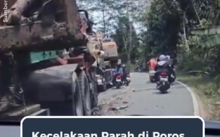 Kecelakaan di Poros Bukit Soeharto Picu Kemacetan Panjang