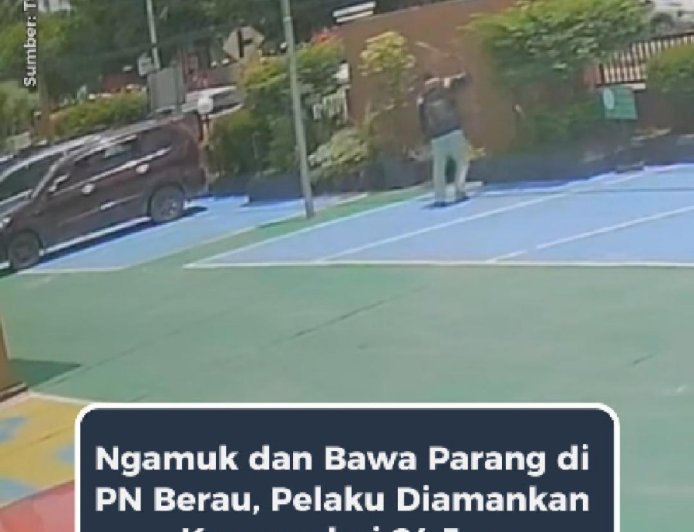 Kurang dari 24 Jam, Polisi Amankan Pelaku Pengancaman di PN Tanjung Redeb