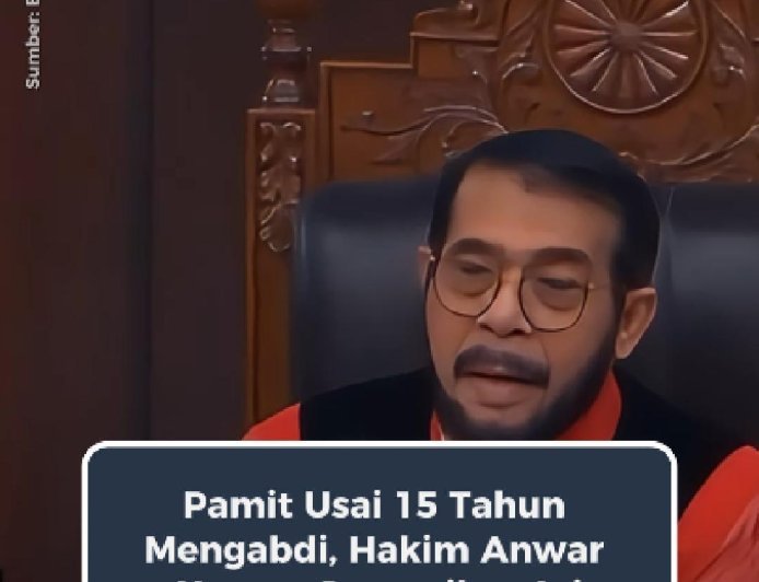 Anwar Usman Sampaikan Salam Perpisahan di Sidang MK