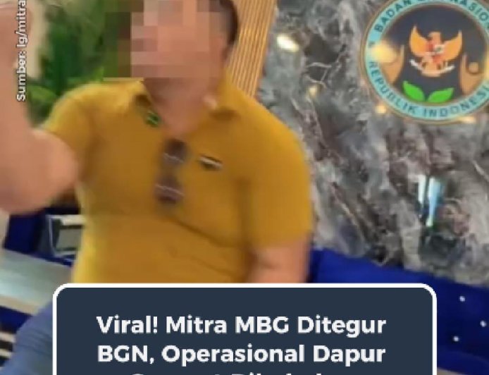 Mitra MBG Ditegur BGN, Operasional Dapur Sempat Dibekukan