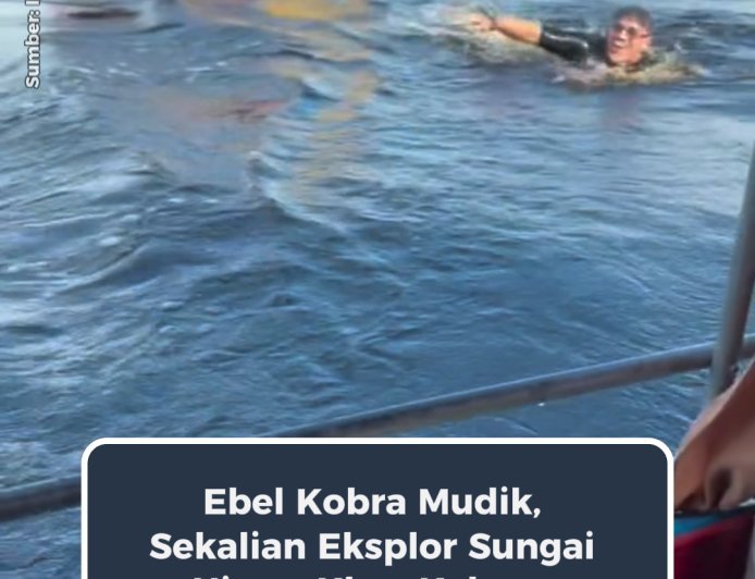 Ebel Kobra Mudik, Sekalian Eksplor Sungai Hitam Khas Kalteng