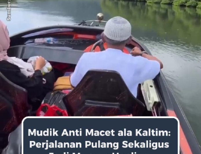 Mudik Rasa Healing, Pilih Jalur Sungai di Kaltim