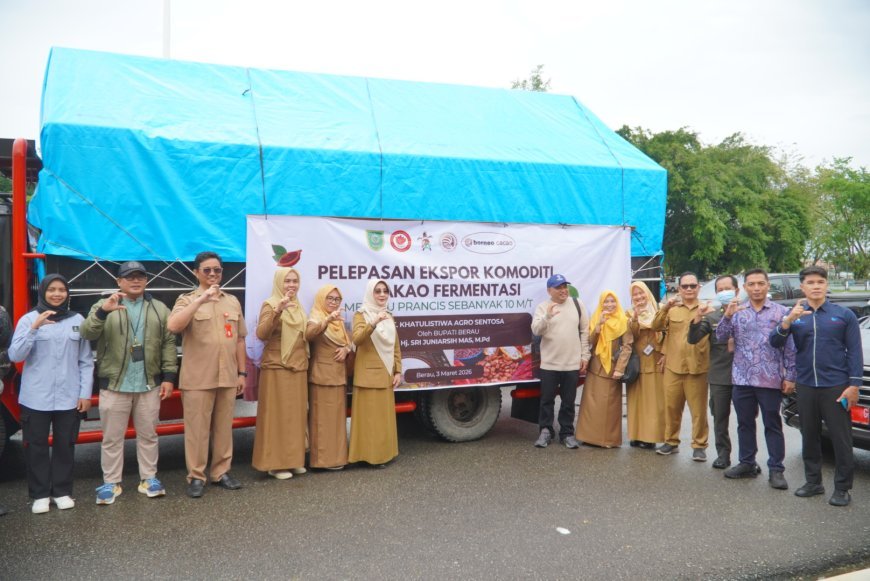 Tembus Pasar Prancis! Berau Resmi Ekspor 10 Ton Biji Kakao Fermentasi Premium