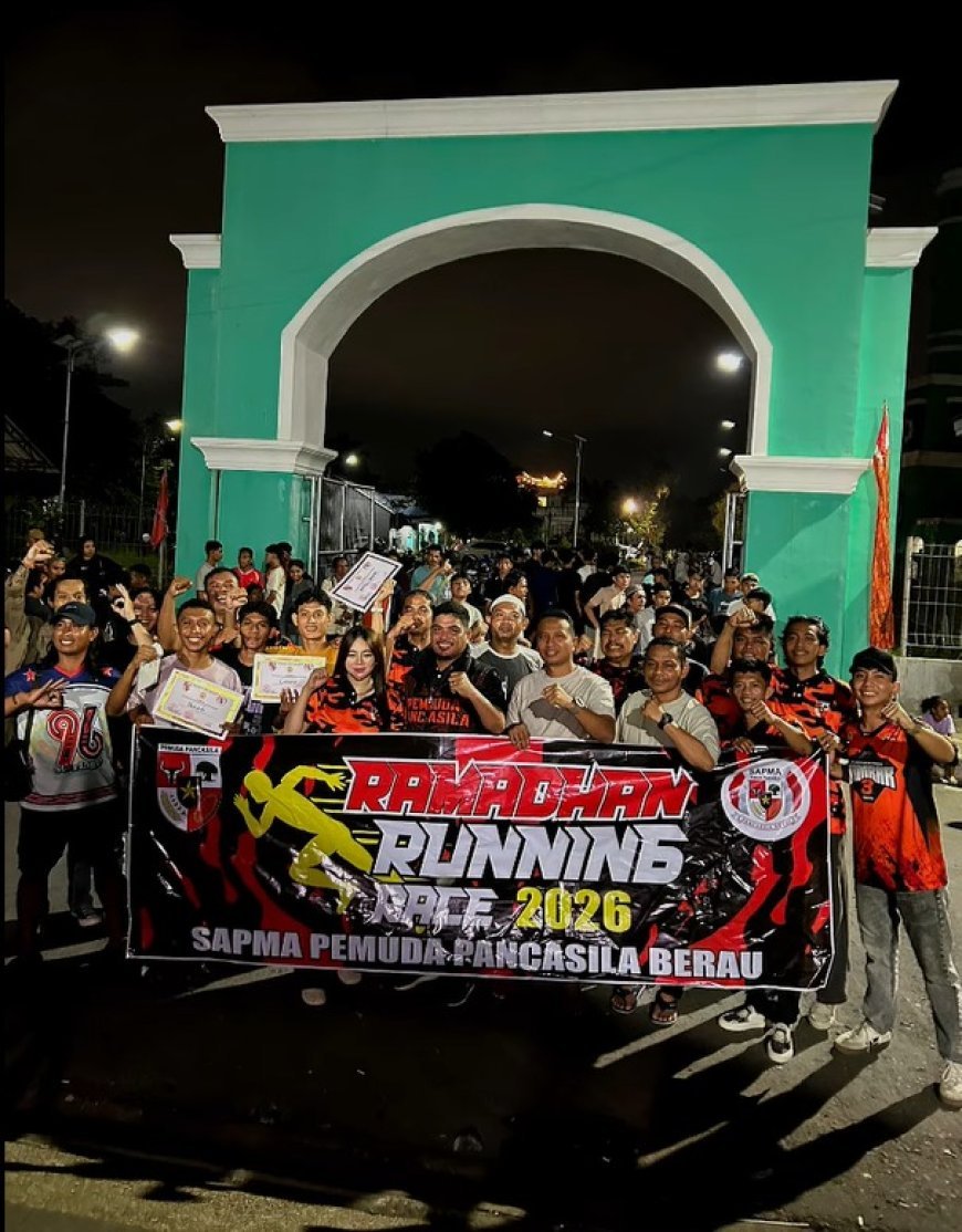 SAPMA Pemuda Pancasila Berau Gelar Ramadhan Running Race 2026