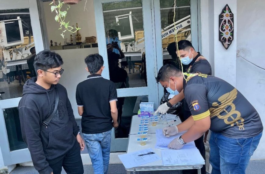 Pastikan Mudik Aman, Polda Kaltim Gelar Operasi Tes Urine bagi Sopir di Pelabuhan Kariangau