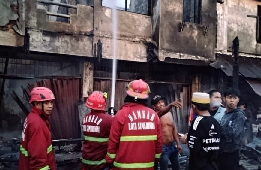 Kebakaran di Kawasan Pasar Segiri Samarinda Hanguskan 44 Kios