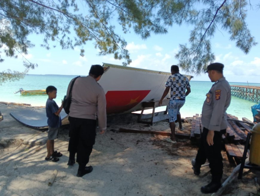 Polsek Derawan Amankan Puing Benda Asing Mirip Bagian Satelit