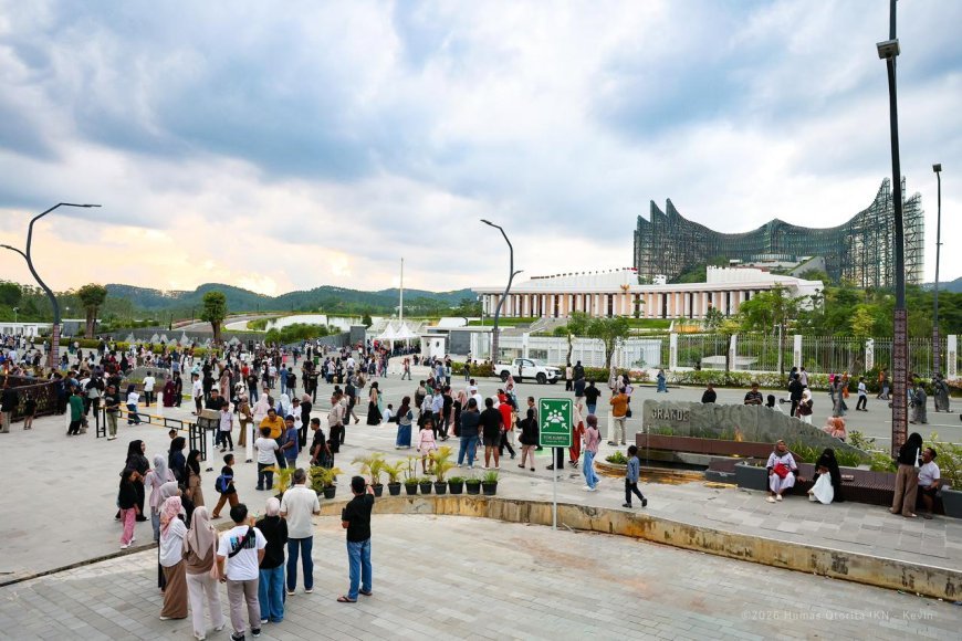 Lebih dari 350 Ribu Pengunjung Padati IKN Selama Libur Panjang