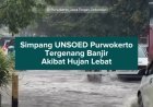 Simpang UNSOED Purwokerto Tergenang Banjir Akibat Hujan Lebat