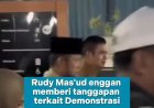 Rudy Mas'ud Enggan Berikan Tanggapan Usai Demonstrasi