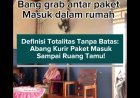 Definisi Totalitas Tanpa Batas: Abang Kurir Paket Masuk Sampai Ruang Tamu! 🤣🤣