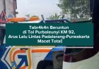 T4brak4n Beruntun di Tol Purbaleunyi KM 92, Arus Lalu Lintas Padalarang-Purwakarta Macet Total