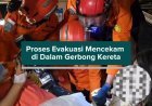 Proses Evakuasi Mencekam di Dalam Gerbong Kereta